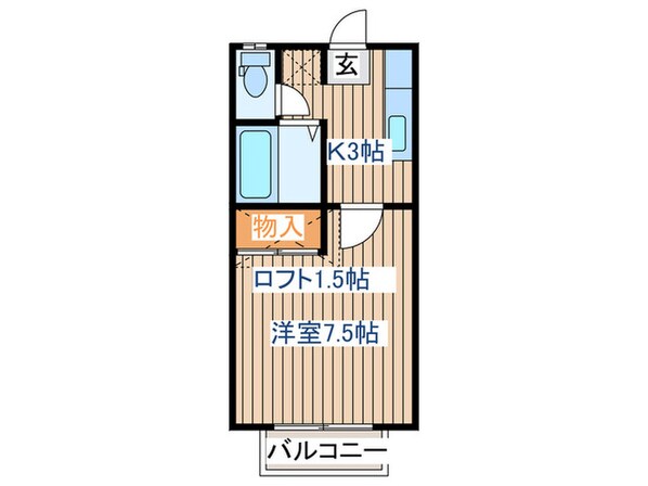 みちのくハイツ7の物件間取画像